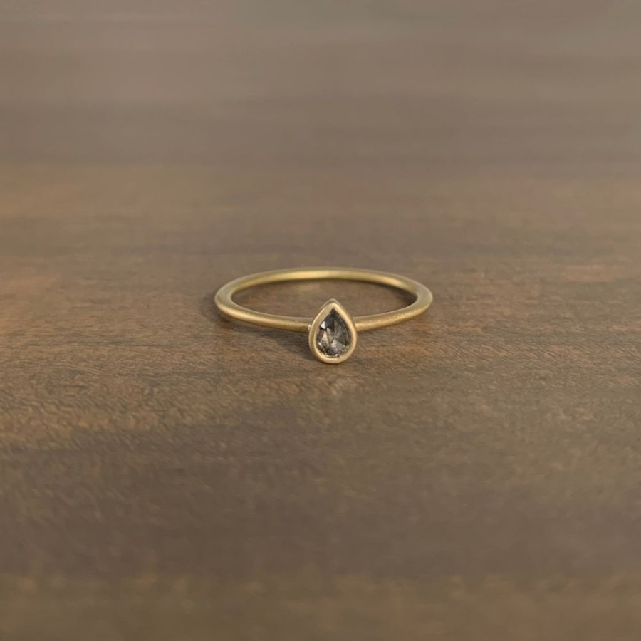 Jewelry Lola Brooks | Teardrop Diamond Stacker Ring