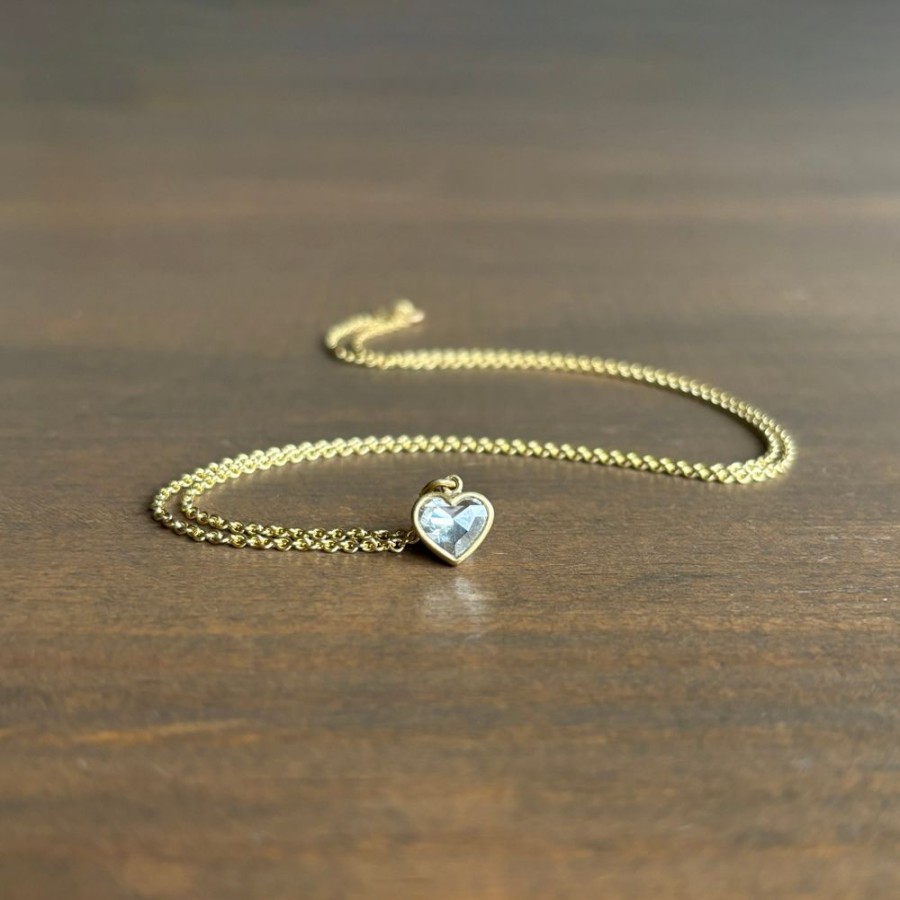 Jewelry Lola Brooks | Big Diamond Sweetheart Necklace