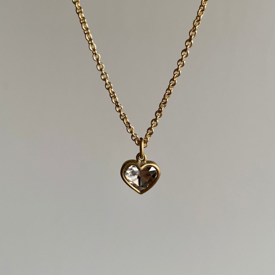 Jewelry Lola Brooks | Big Diamond Sweetheart Necklace