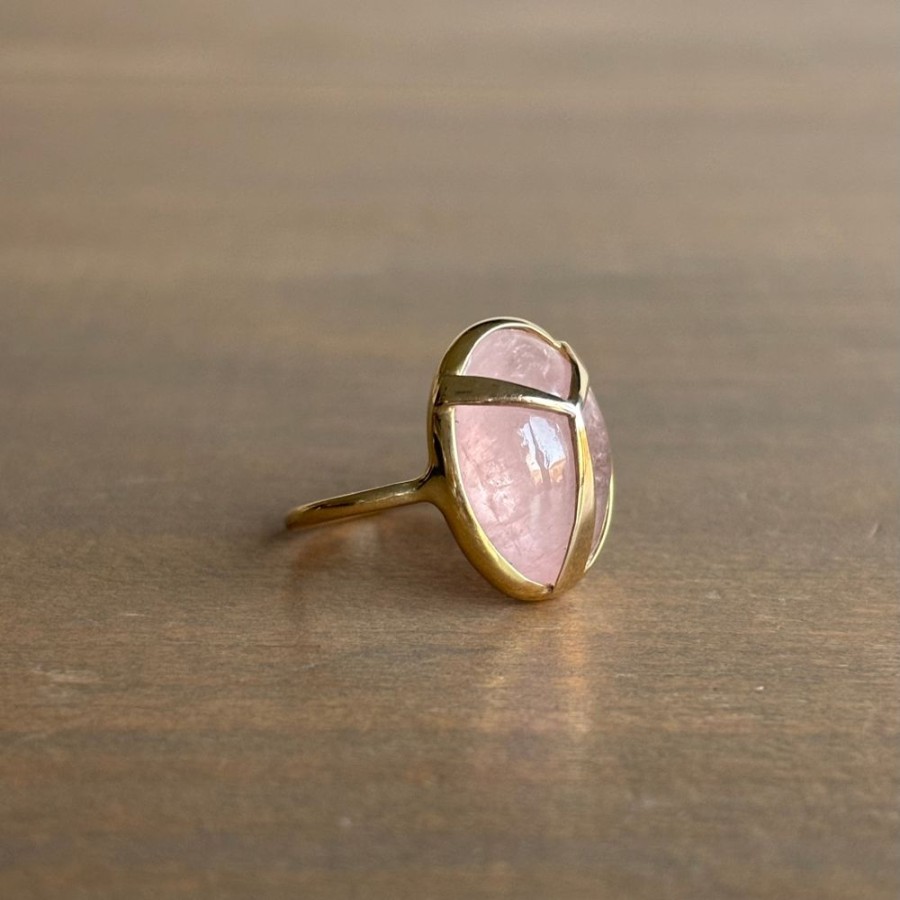 Jewelry Rachel Atherley | Morganite Lucky Scarab Ring