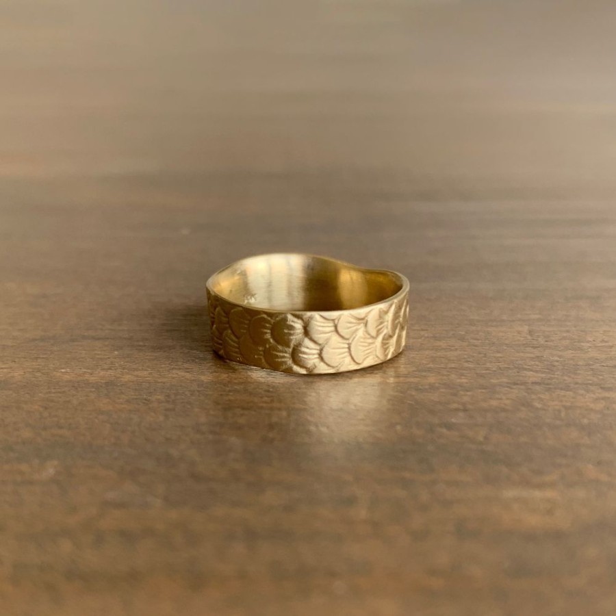 Jewelry Hannah Blount | Gold Fish Scale Ring