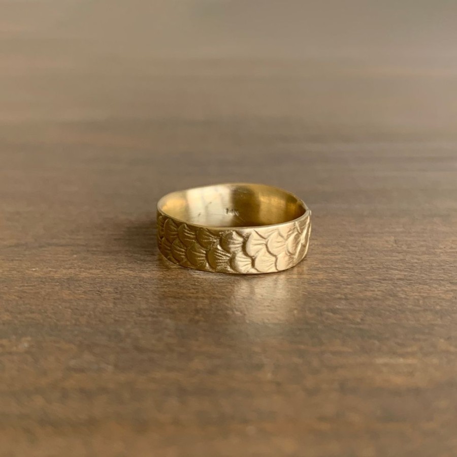 Jewelry Hannah Blount | Gold Fish Scale Ring