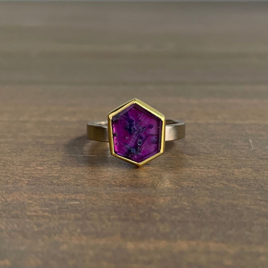 Jewelry Sam Woehrmann | Purple Sapphire Hexagon Ring