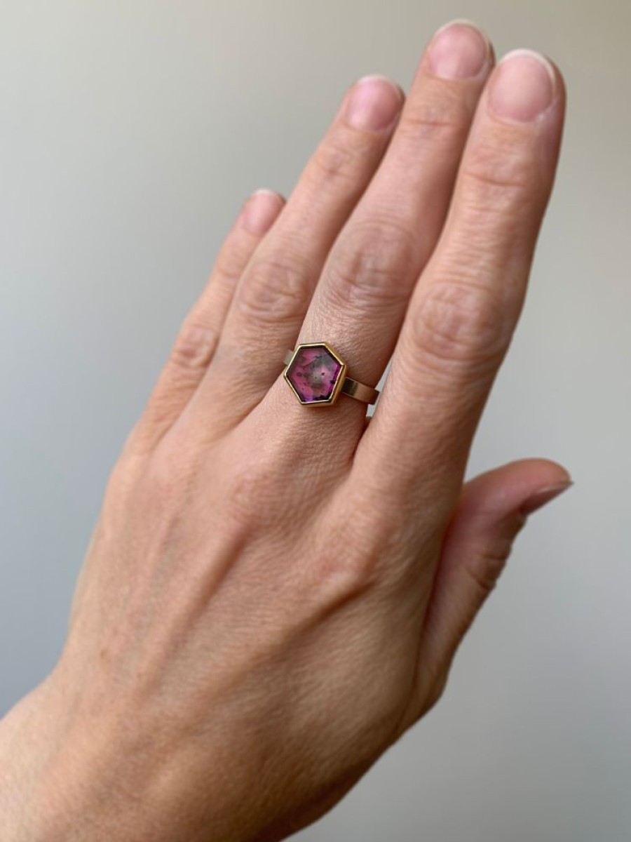 Jewelry Sam Woehrmann | Purple Sapphire Hexagon Ring