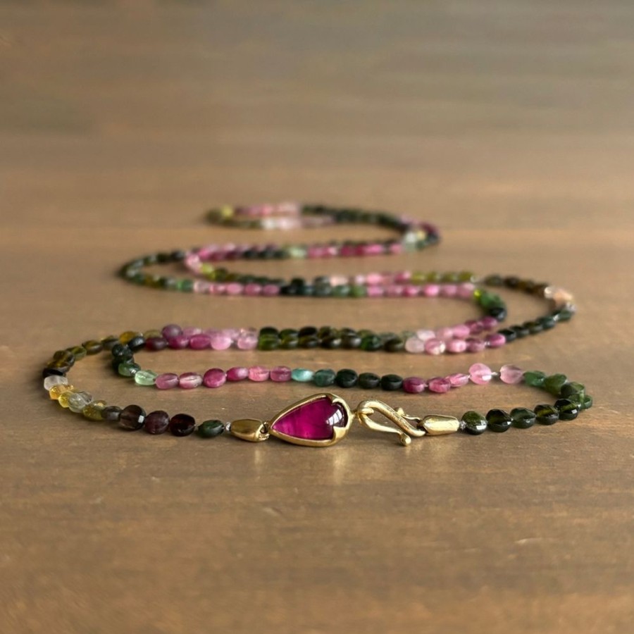 Jewelry Rachel Atherley | Multicolor Tourmaline Serpent Necklace