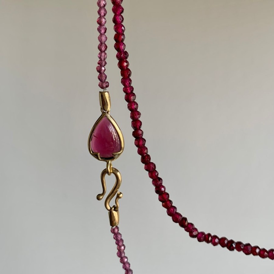 Jewelry Rachel Atherley | Garnet Serpent Necklace