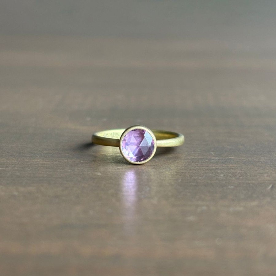 Jewelry Lola Brooks | Round Pink Sapphire Ring