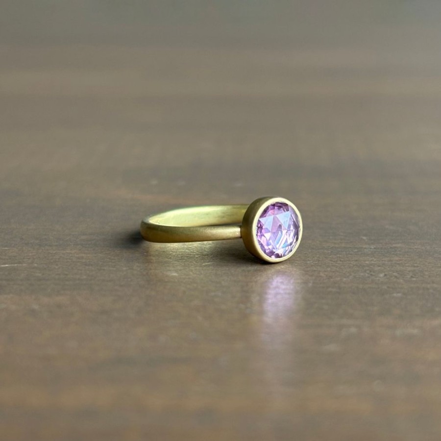 Jewelry Lola Brooks | Round Pink Sapphire Ring