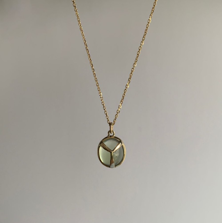 Jewelry Rachel Atherley | Prehnite Lucky Scarab Pendant