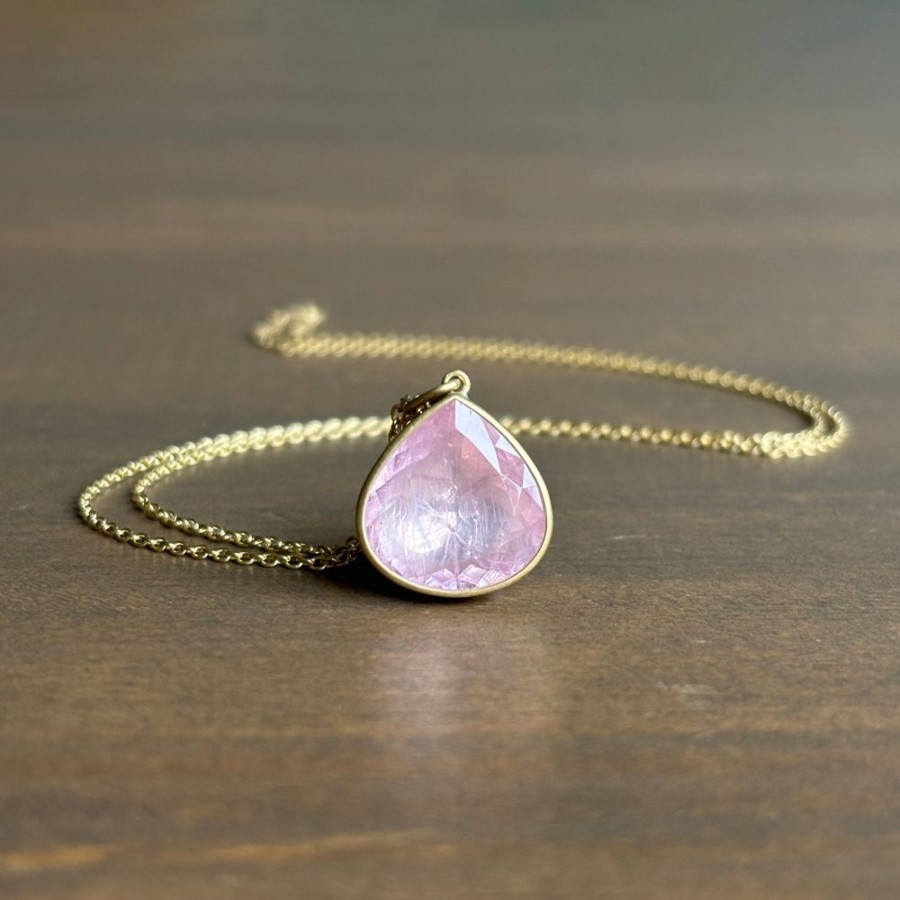 Jewelry Lola Brooks | Morganite Teardrop Necklace