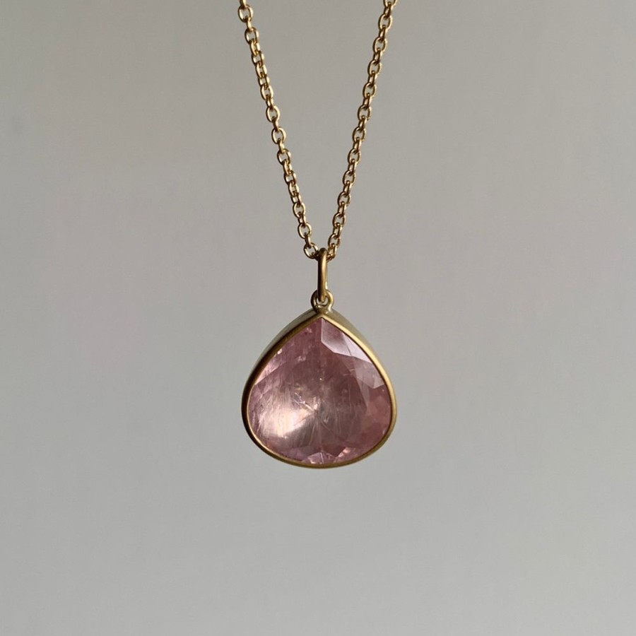 Jewelry Lola Brooks | Morganite Teardrop Necklace