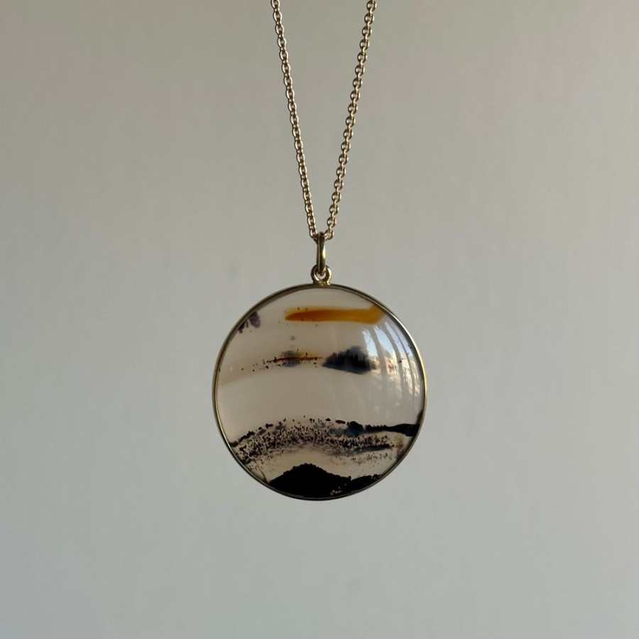 Jewelry Mimi Favre | Montana Agate Landscape Pendant