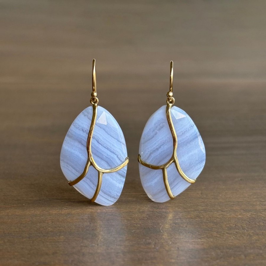 Jewelry Rachel Atherley | Lace Agate Butterfly Earrings