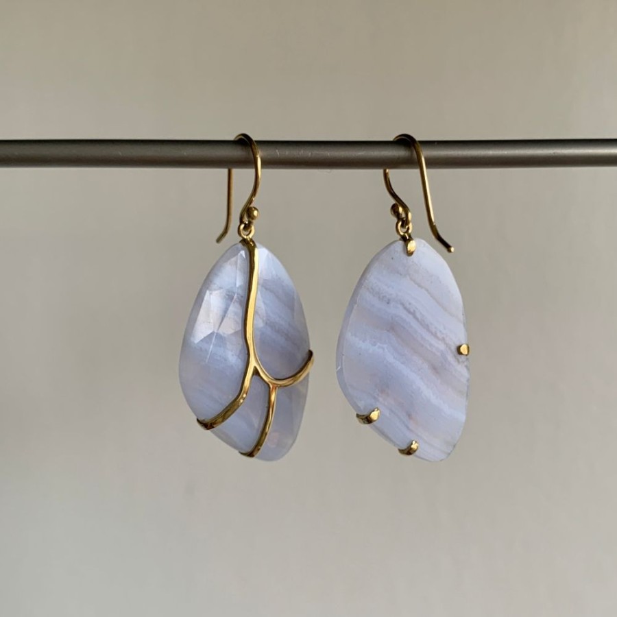 Jewelry Rachel Atherley | Lace Agate Butterfly Earrings