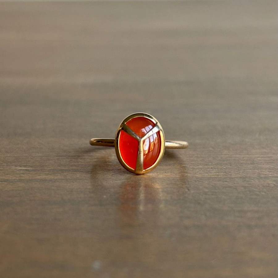 Jewelry Rachel Atherley | Carnelian Lucky Scarab Ring