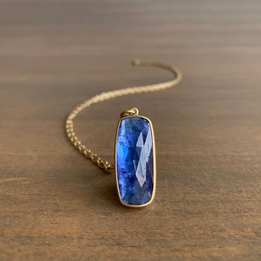 Jewelry Lola Brooks | Tanzanite Rectangle Cushion Necklace