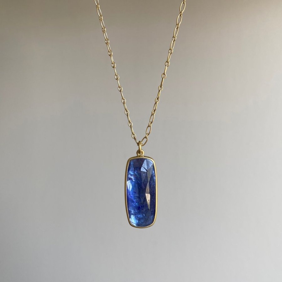 Jewelry Lola Brooks | Tanzanite Rectangle Cushion Necklace