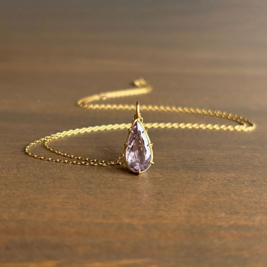 Jewelry Rosanne Pugliese | Mauve Pear Tourmaline Pendant