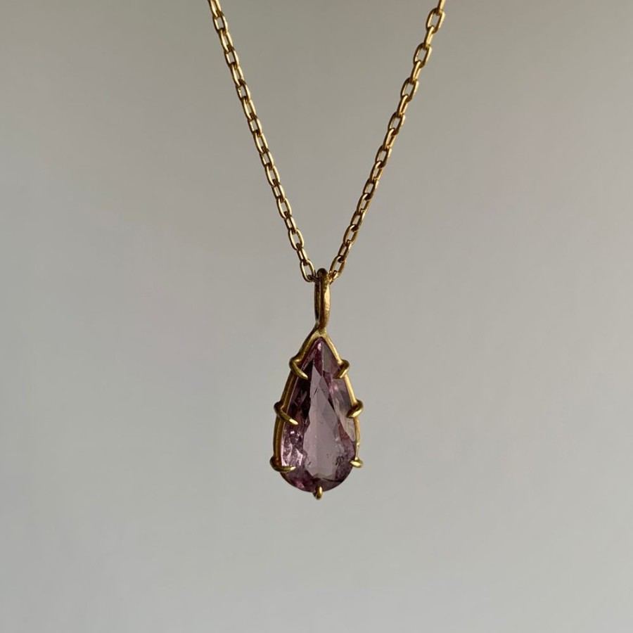 Jewelry Rosanne Pugliese | Mauve Pear Tourmaline Pendant