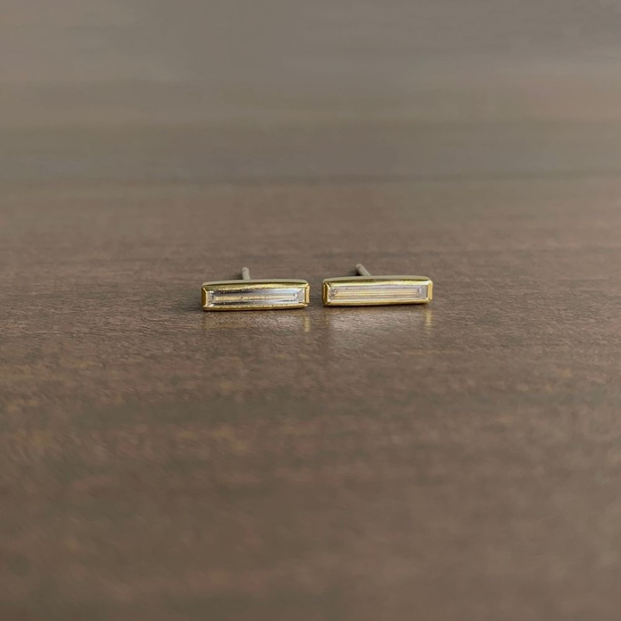 Jewelry Sam Woehrmann | Diamond Baguette Stud Earrings