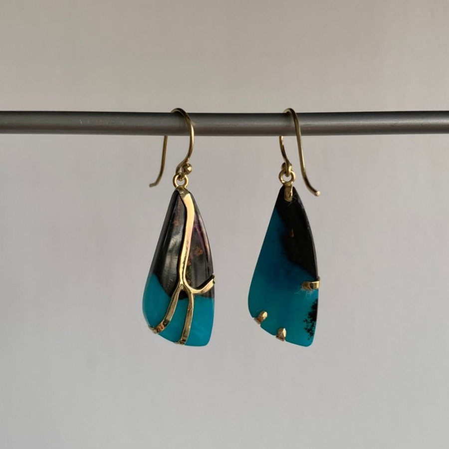 Jewelry Rachel Atherley | Chrysocolla Butterfly Earrings