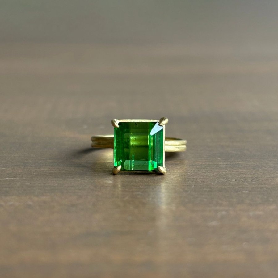 Jewelry Rosanne Pugliese | Emerald Cut Green Tourmaline Ring