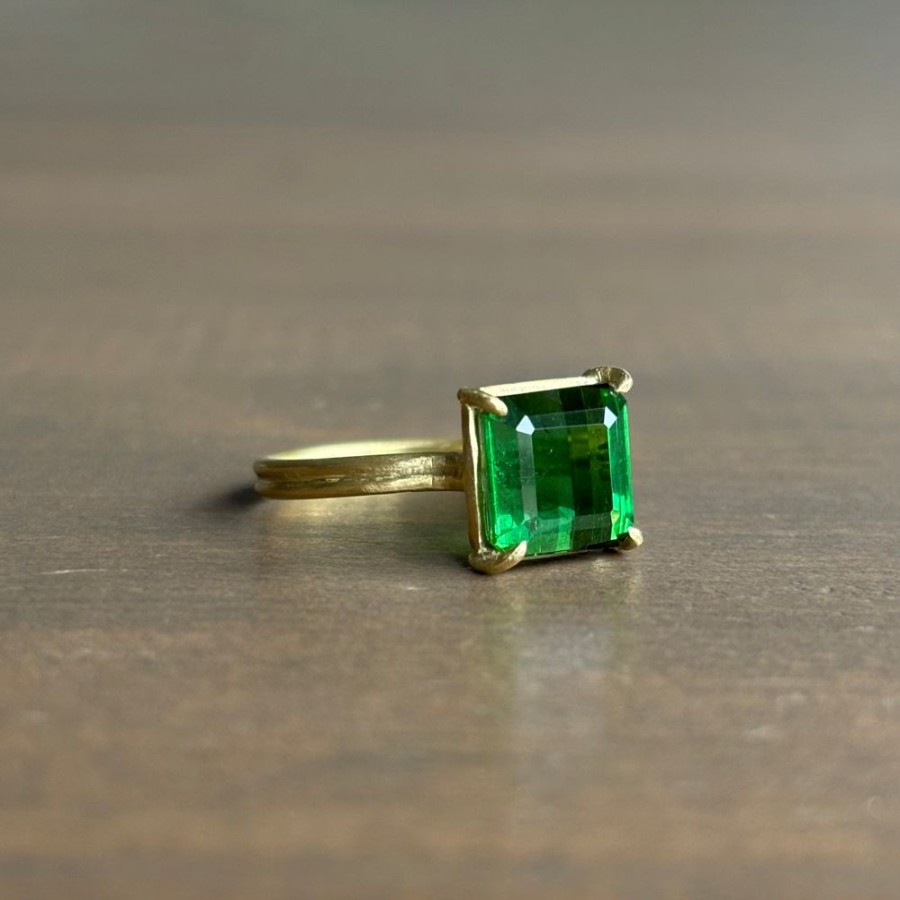 Jewelry Rosanne Pugliese | Emerald Cut Green Tourmaline Ring