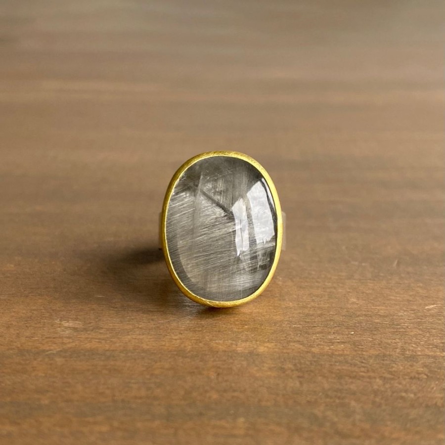 Jewelry Sam Woehrmann | Oval Brookite Quartz Ring