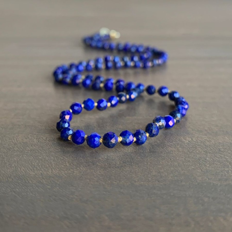 Jewelry Judi Powers | Lapis Lazuli Faceted Bead Strand