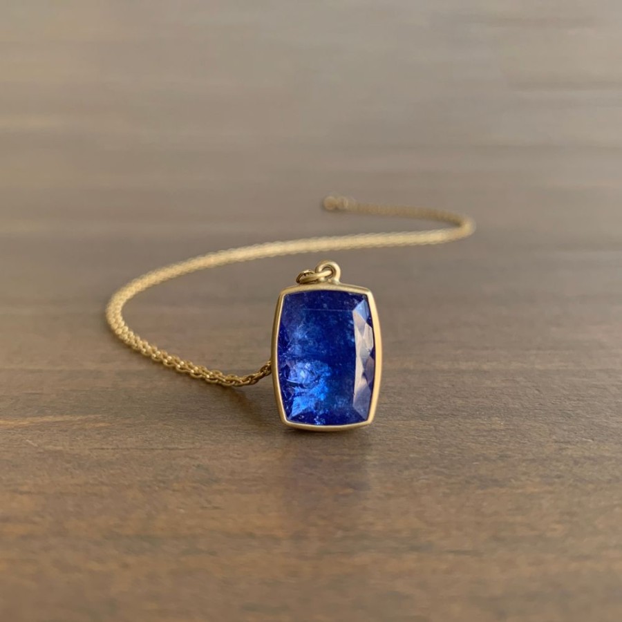 Jewelry Lola Brooks | Tanzanite Cushion Pendant