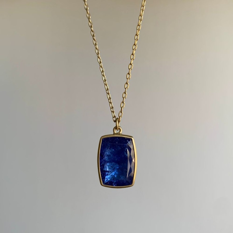 Jewelry Lola Brooks | Tanzanite Cushion Pendant