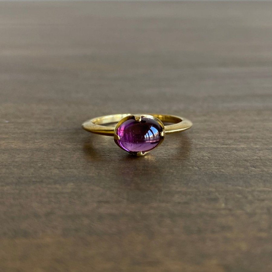 Jewelry Mimi Favre | Rhodolite Garnet Claw Set Ring