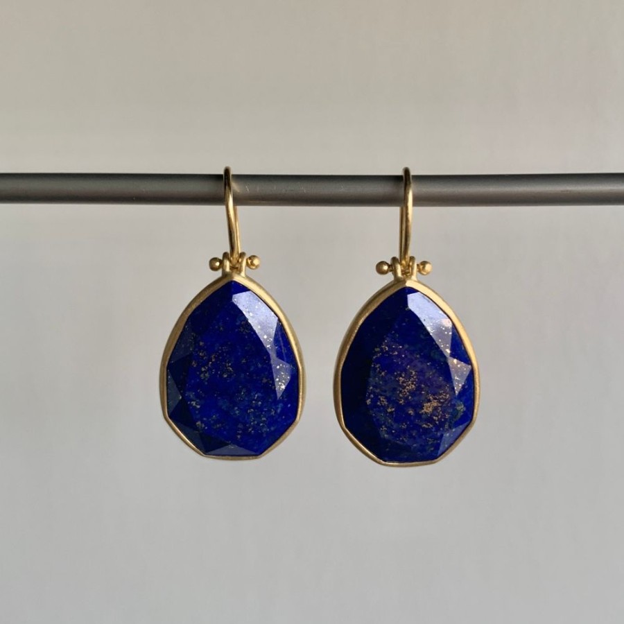 Jewelry Monika Krol | Faceted Lapis Drop Earrings