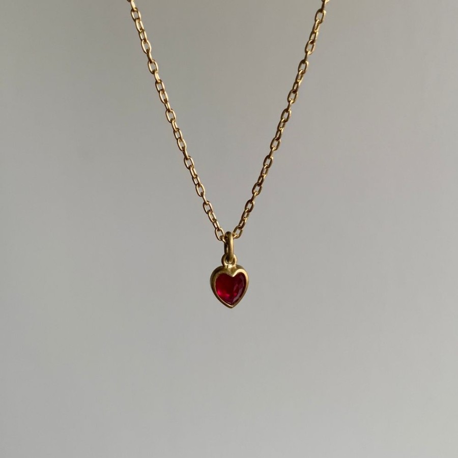 Jewelry Lola Brooks | Ruby Sweetheart Necklace