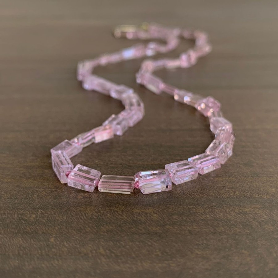 Jewelry Judi Powers | Morganite Rectangle Strand