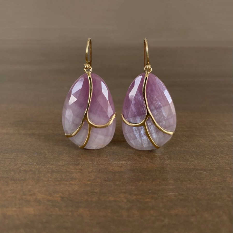 Jewelry Rachel Atherley | Pink Sapphire Butterfly Earrings