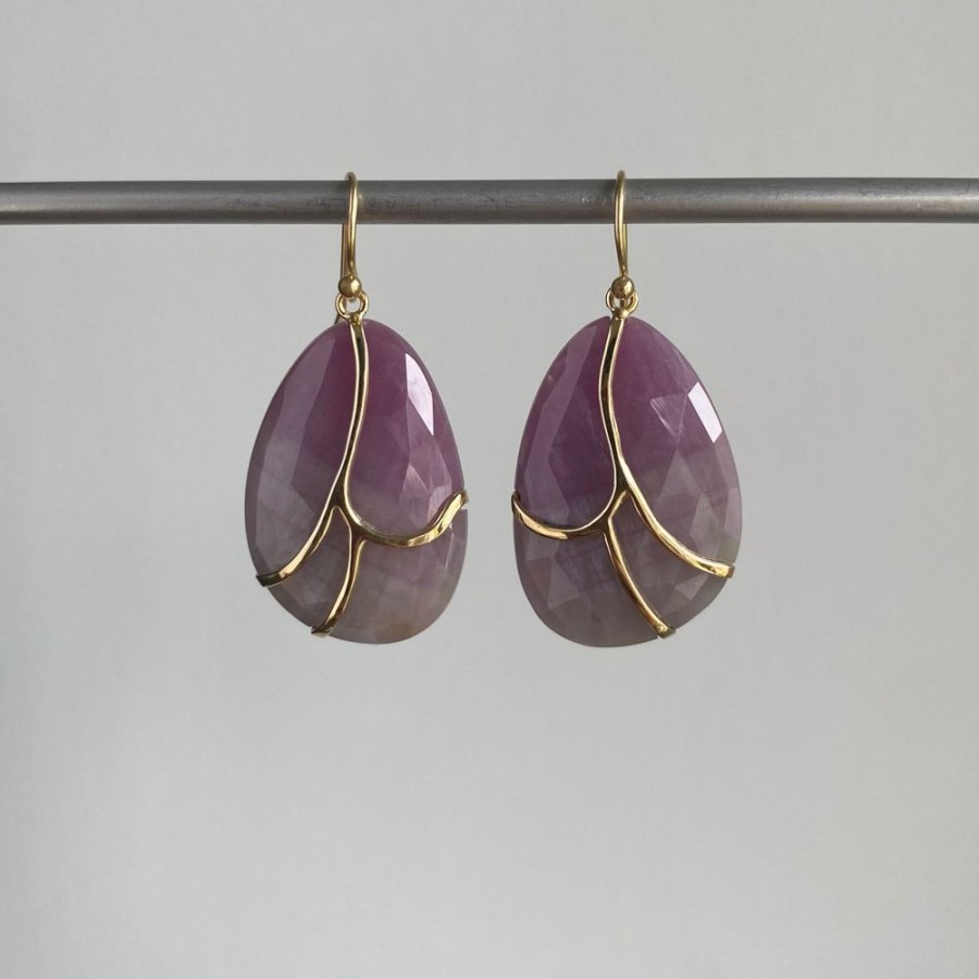 Jewelry Rachel Atherley | Pink Sapphire Butterfly Earrings