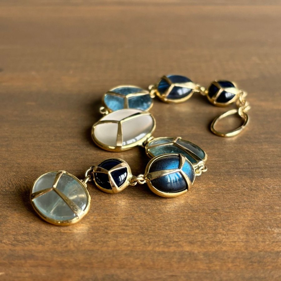 Jewelry Rachel Atherley | Mixed Stone Lucky Scarab Bracelet