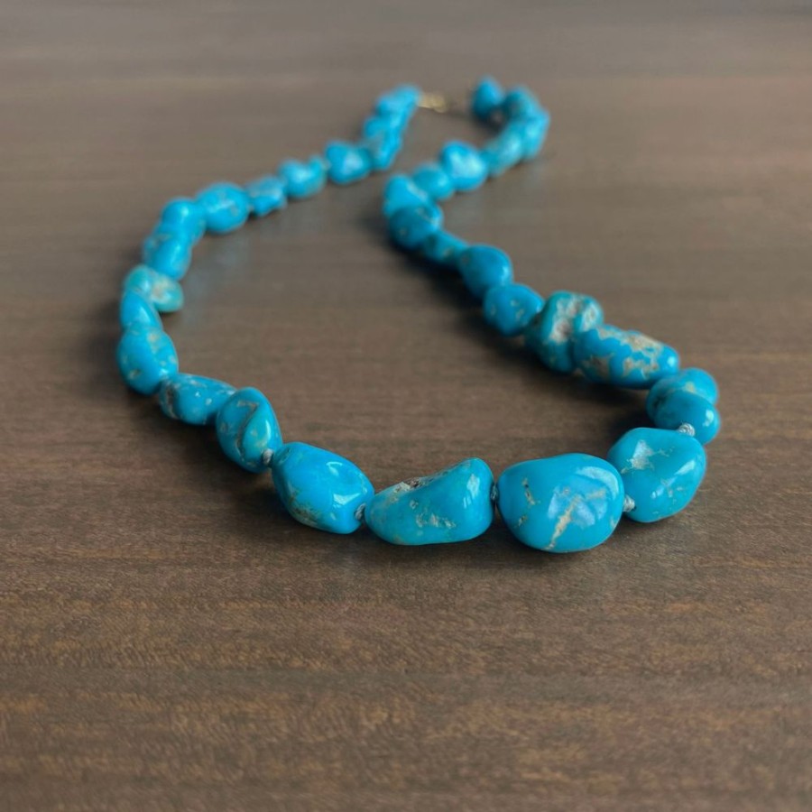 Jewelry Mimi Favre | Kingman Turquoise Nugget Necklace