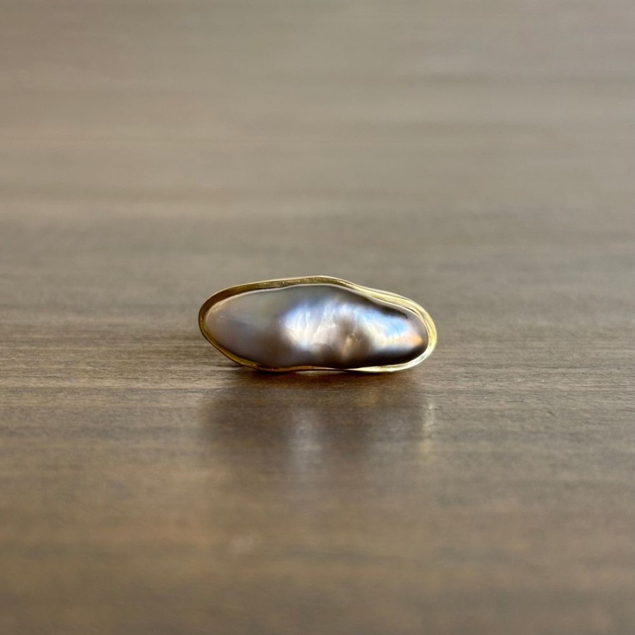 Jewelry Mimi Favre | Keshi Pearl Free Form Ring