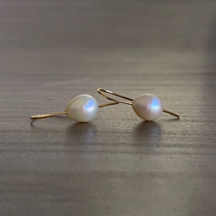 Jewelry Rosanne Pugliese | Cream Freshwater Pearl Drop Earrings