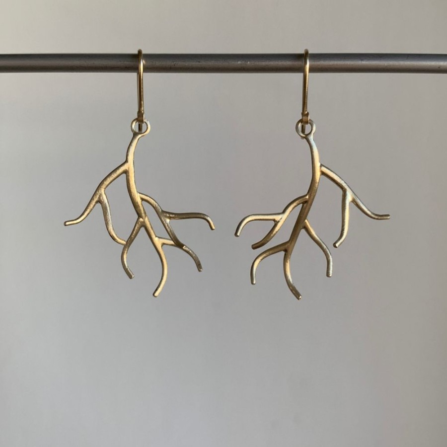 Jewelry Hannah Blount | Little Gold Branch Earrings