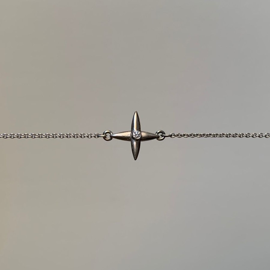 Jewelry Mimi Favre | Stationary Star Cross Pendant