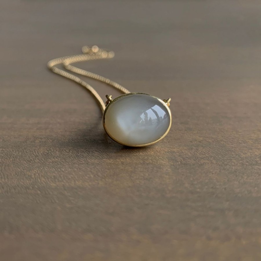 Jewelry Mimi Favre | Gray Moonstone Necklace