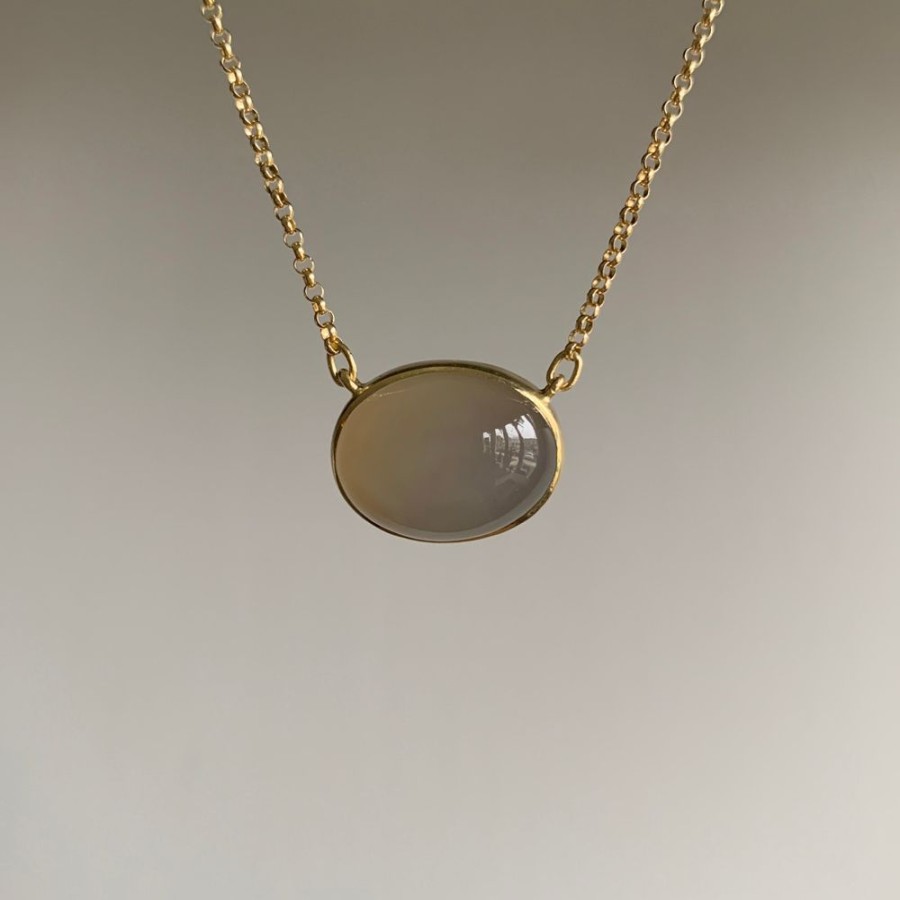 Jewelry Mimi Favre | Gray Moonstone Necklace